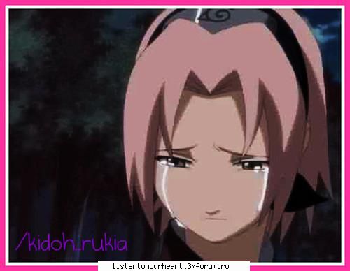 sakura haruno cred sakura este speciala felul ei...si ador pentru este puternica purtand povara