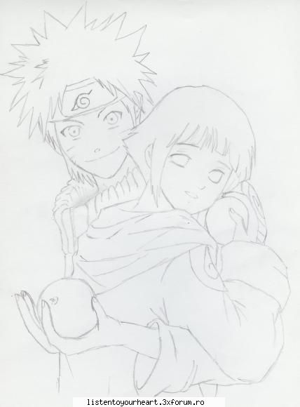 Desenele mele >_< - naru si hina.......I love this couple - Hobby-uri