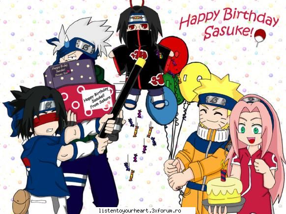 eu sunt pe aceeasi data cu sasuke adik 23 iulie  :)  ;) pai.......