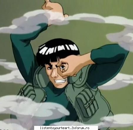 21. maito gai poze din serialul anime naruto