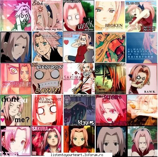 Sakura Haruno - la sakura imi plac ochii si parul...aaaa si - Naruto