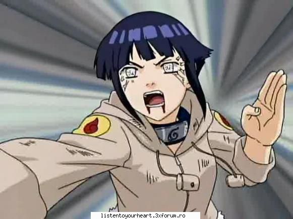 hinata cade se loveste cat se poate de tare si incepe sa sangereze 

hinata : imi iau :x  :x  iti