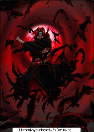 in ciuda arsurilor de pe corp itachi trimite ciori catre naruto se pare ca ciorile au ca scop sa-i
