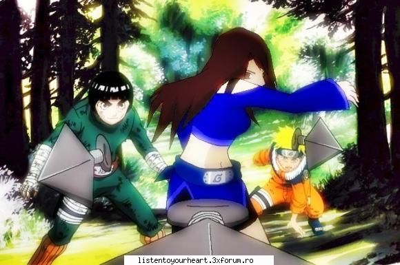 arisa ii ajuta pe lee si naruto sa termine misiunea mai repede pentru ca ea fusese antrenata mai